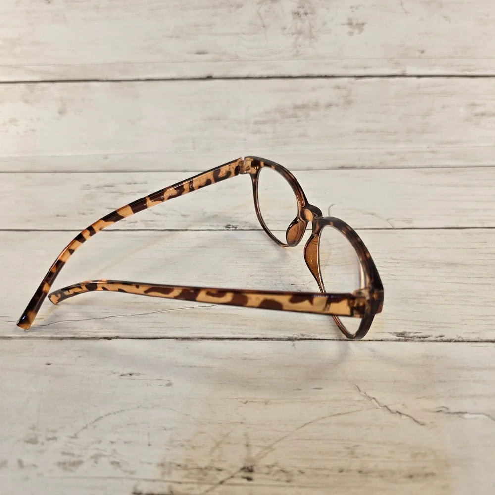 Perry Ellis Tortoise Shell Reading Glasses Brown +1.50 Power PEBX27-2